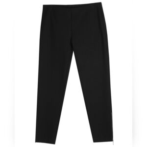 Eileen Fisher Heavyweight Rayon Knit Pant Size Large NWT Black Minimalist Office